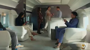 Jitai Leather Shoes Pattern Printing Men Dress Loafer worn by Nicholas (Joel Kim Booster) as seen in Loot (S03E10)