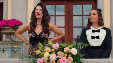 Dolce & Gabbana Leopard Print Satin Midi Lingerie Style Dress worn by Luciana (D'Arcy Carden) as seen in Loot (S03E10)