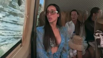 Fendi Eyewear Square Frame Sunglasses worn by Angie Katsanevas as seen in The Real Housewives of Salt Lake City (S06E13)