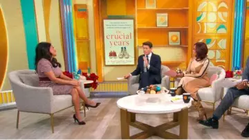 Calvin Klein Short Sleeve Sheath Dress worn by Sheryl Gonzalez as seen in CBS Mornings on December 9, 2025