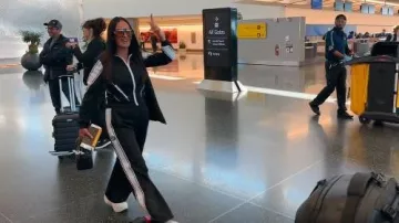 Pantalon de sport Gucci brodé en G imbriqué en noir porté par Lisa Barlow, comme on le voit dans The Real Housewives of Salt Lake City (S06E13)