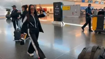 Gucci Interlocking G-embroidered Track Pants in Black worn by Lisa Barlow as seen in The Real Housewives of Salt Lake City (S06E13)