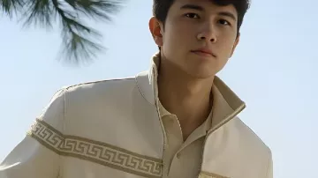 Percy Jackson and the Olympians S02 Luke Castellan White Jacket worn by Luke Castellan (Charlie Bushnell) as seen in Percy Jackson and the Olympians