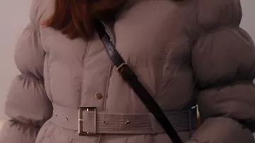 Grey Puffer Coat worn by (Ivana Basic) in Man Vs Baby