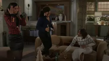 French Connection Satin Mini Skirt worn by Kat Richardson (Colby Muhammad) as seen in Beyond the Gates (S01E184)