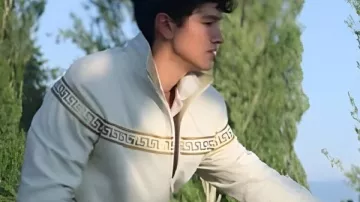 Percy Jackson and the Olympians S2 Luke Castellan White Jacket worn by Luke Castellan (Charlie Bushnell) as seen in Percy Jackson and the Olympians (S01)