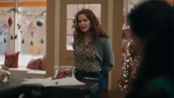 Lark Short Sleeved Shirt worn by Emily (Sarah Drew) as seen in Mistletoe Murders (S02E04)