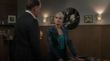 L'Agence Chamberlain Blazer worn by Vanessa McBride (Lauren Buglioli) as seen in Beyond the Gates (S01E186)