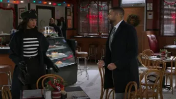 White House Black Market Ribbed Mockneck Sweater worn by Kat Richardson (Colby Muhammad) as seen in Beyond the Gates (S01E188)