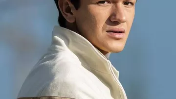 Luke Castellan Percy Jackson and the Olympians S02 White Jacket worn by Luke Castellan (Charlie Bushnell) in Percy Jackson and the Olympians