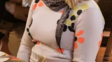 Floral Sweater worn by (Rose McIver) in A Useful Ghost