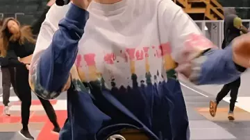 The End of an Era Taylor Swift Tie Dye Tee worn by Taylor Swift in Taylor Swift | The End of an Era | Official Trailer | Disney+