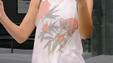 Rose Printed Tank Top worn by Taylor Swift in Taylor Swift | The End of an Era | Official Trailer | Disney+