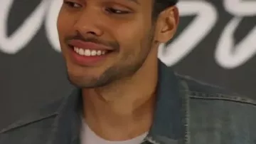 Distressed Denim Shirt worn by (Marc Coppola) as seen in Bel Air (S04)