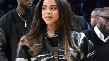 Blue Ivy Carter Lakers Game Jacket in Blue Ivy Looks JUST Like Beyoncé While Out w/ Jay-Z At Lakers Game