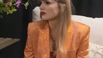 Taylor Swift The End Of An Era 2025 Orange Sequin Blazer