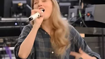 Taylor Swift The End Of An Era 2025 Crop Plaid Shirt