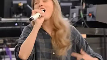 Taylor Swift The End Of An Era 2025 Crop Plaid Shirt