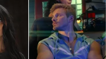 Mens Slim Fit Sleeveless Lightweight Zip Up Hooded Sweatshirt Vest Hoodie worn by Dorn (Alexander Ludwig) as seen in Bad Boys: Ride or Die