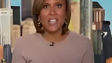 Good Morning America 2025 Robin Roberts Tie-Dye Sweater worn by Robin Roberts as seen in Good Morning America