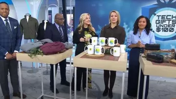 Christy Lynn Marta Pant worn by Jennifer Jolly as seen in Today on December 12, 2025