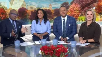 Apiece Apart Carob Luz Mini Dress used by Dylan Dreyer as seen in Today on December 12, 2025