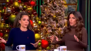 Afrm Shailene Turtle Neck Dress worn by Alyssa Farah Griffin as seen in The View on December 11, 2025