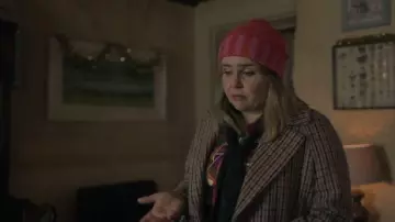 Oliver Bonas Knitted Beanie worn by Kate (Mae Whitman) as seen in Twelve Dates 'Til Christmas (S01E01)