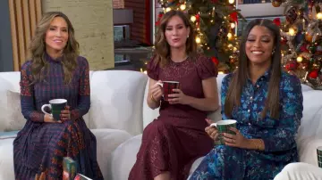 Hunter Bell Sabine Dress worn by Rhiannon Ally as seen in Good Morning America on December 12, 2025