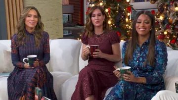 Doen Katarina Dress worn by Rebecca Jarvis as seen in Good Morning America on December 12, 2025
