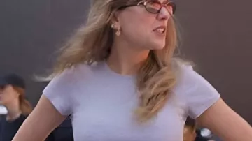 The End of an Era 2025 Taylor Swift White Crop Top