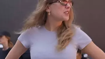 The End of an Era 2025 Taylor Swift White Crop Top