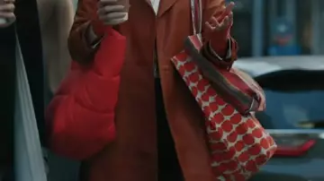 Elsbeth S03 Elsbeth Tascioni Brown Leather Coat worn by (Elsbeth Tascioni) in Elsbeth