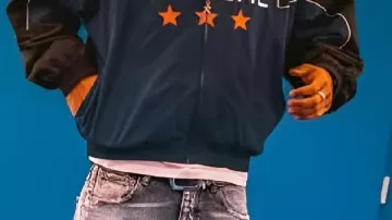 Lamine Yamal Marty Supreme Jacket worn by Marty (Lamine Yamal) in Marty Supreme