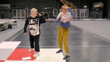 Free People Slouch Jogger worn by Taylor Swift as seen in Taylor Swift | The Eras Tour | The End of an Era (S01E01)