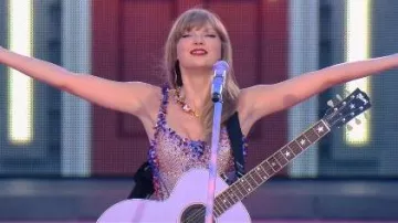 Versace Women's Chain Necklace Pendant Choker Butterfly worn by Taylor Swift as seen in Taylor Swift | The Eras Tour | The End of an Era (S01E01)