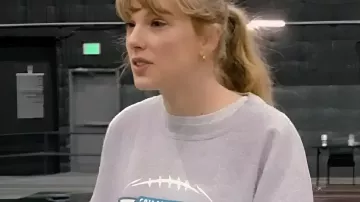 The End Of An Era 2025 Taylor Swift Eagles Sweatshirt worn by Self (Taylor Swift) as seen in Taylor Swift | The Eras Tour | The End of an Era