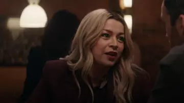 Mango Bergen Classic Tailored Blazer worn by Kris (Julia Chan) as seen in Ripple (S01E06)