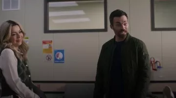 Levi's Diamond Quilted Bomber worn by Nate (Ian Harding) as seen in Ripple (S01E06)