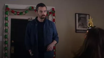 Taylor Stitch Jack Waffle Indigo Shirt Indigo Waffle worn by Nate (Ian Harding) as seen in Ripple (S01E08)