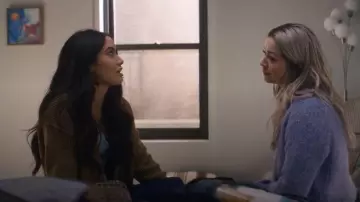 Free People Worn Thru Surplus Cardigan worn by Aria (Sydney Agudong) as seen in Ripple (S01E08)