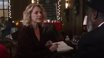 Diane Von Furstenberg Geometric Print Wrap Dress worn by Kate Wheeler as seen in Ripple (S01E08)