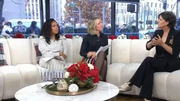 Ann Taylor Weekend Collection Sweater Pencil Skirt worn by Sheinelle Jones as seen in Today on December 15, 2025
