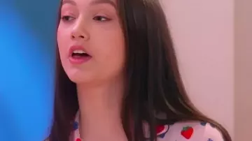 Electric Bloom 2025 Tulip Aoki Berries Print Short Set used by Tulip (Ruby Marino) as seen in Electric Bloom (S01)