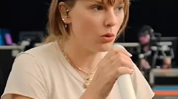 Taylor Swift The End of an Era White Shirt worn by Self (Taylor Swift) as seen in Taylor Swift | The Eras Tour | The End of an Era (S01E06)