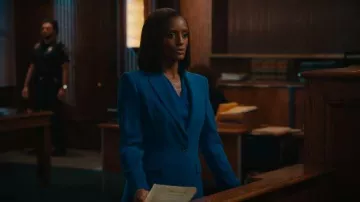 Kobi Halperin Jordi Blazer worn by Olympia Lawrence (Skye P. Marshall) as seen in Matlock (S02E07)