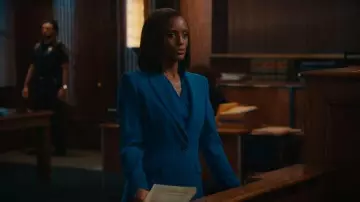 Kobi Halperin Jordi Blazer worn by Olympia Lawrence (Skye P. Marshall) as seen in Matlock (S02E07)