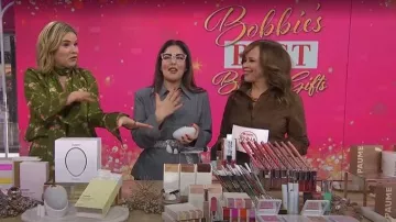 Carolina Herrera Belt-Detailed Taffeta Midi Shirt Dress worn by Rosie Perez as seen in Today with Jenna & Friends on December 15, 2025