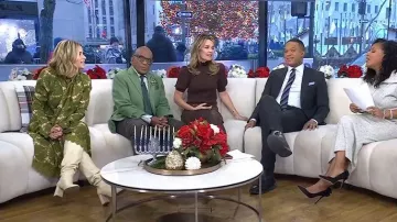 Cara Cara Sundance Top worn by Jenna Bush Hager as seen in Today on December 15, 2025