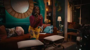 Fenty x Puma x Smurfs Knit Sweatpants worn by Olympia Lawrence (Skye P. Marshall) as seen in Matlock (S02E07)